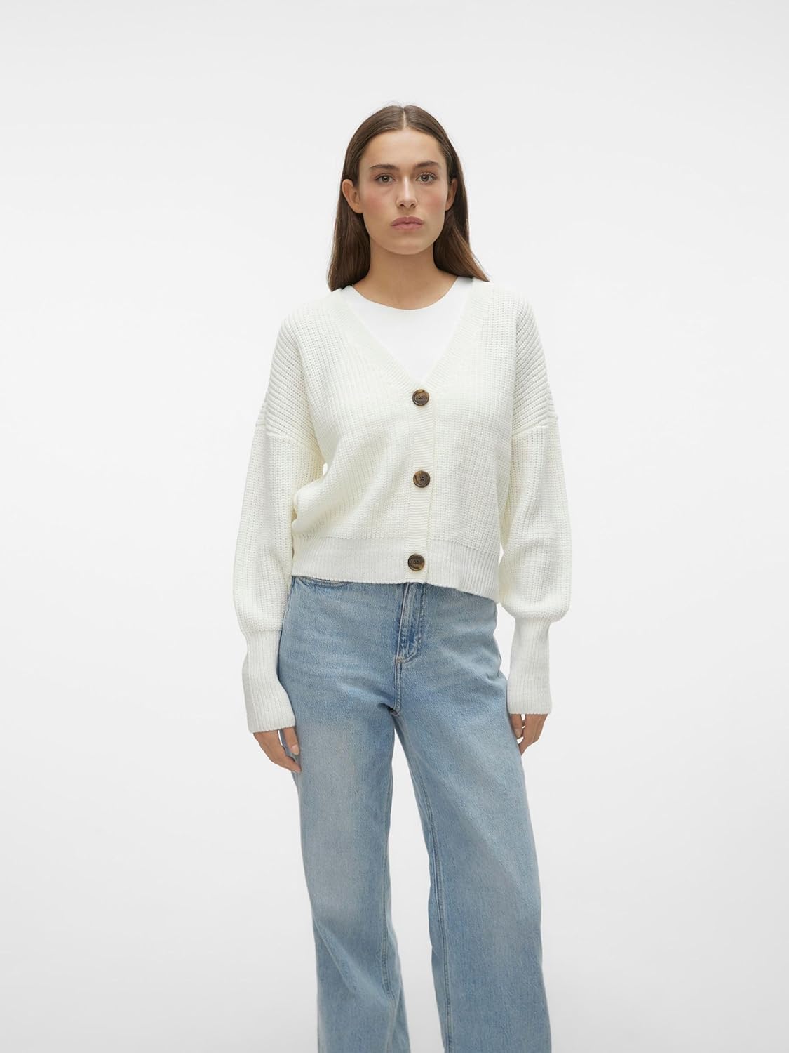 Thumbnail 4 de VERO MODA Damen-Strickjacke VMLEA mit V-Ausschnitt – 100% Polyacryl