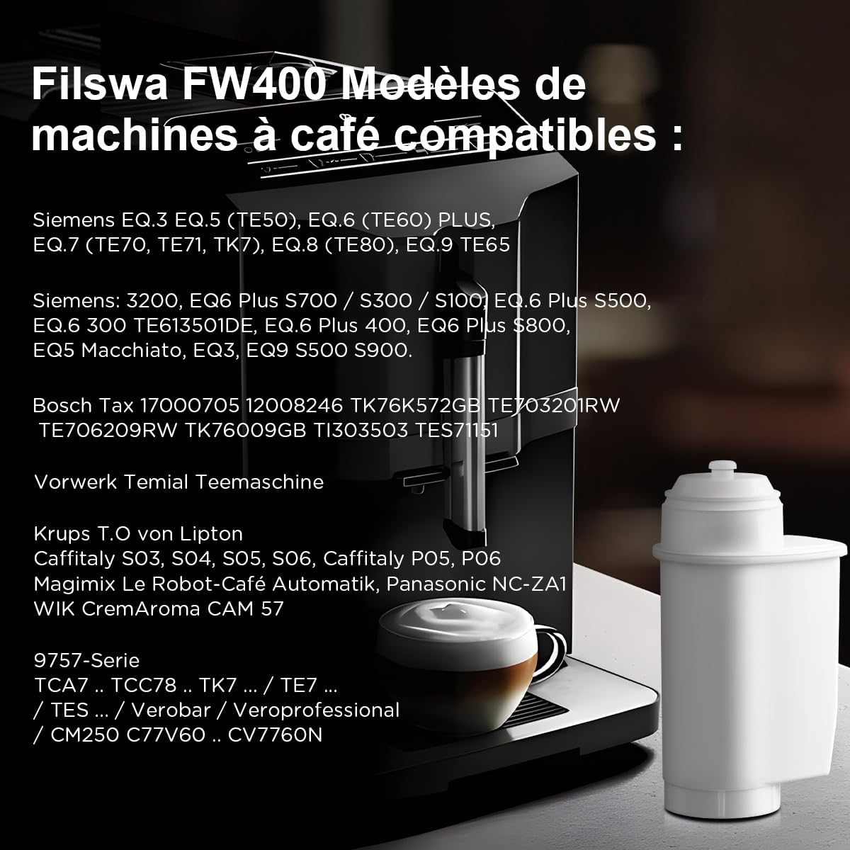 Thumbnail 6 de FILSWA FW400_Parent waterfilter voor Siemens EQ, set van 6 met actieve kool