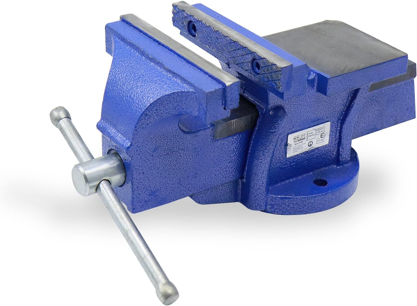Detalle de CCLIFE Morsa da Banco 125 mm in Ghisa Professionale – Prestazioni affidabili per officina