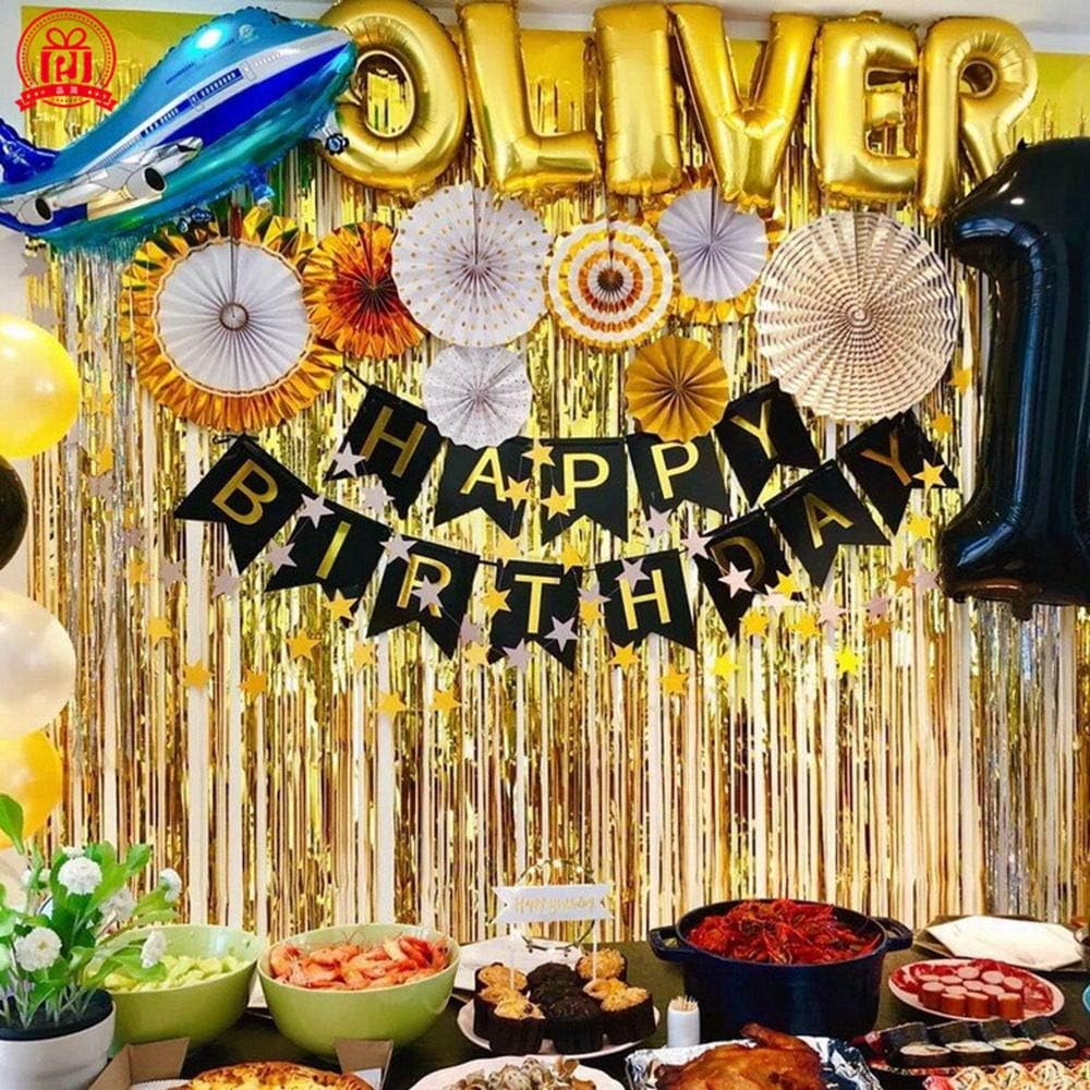 Thumbnail 5 de Kioneer Metallic Tinsel Curtains Gold 5 Packs ⌛🎉