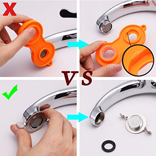 Thumbnail 7 de COOLUCK Wasserhahn Sieb mit Filter, 10 Stück Strahlregler M24 – verlässliche Durchflussregelung und Filtration
