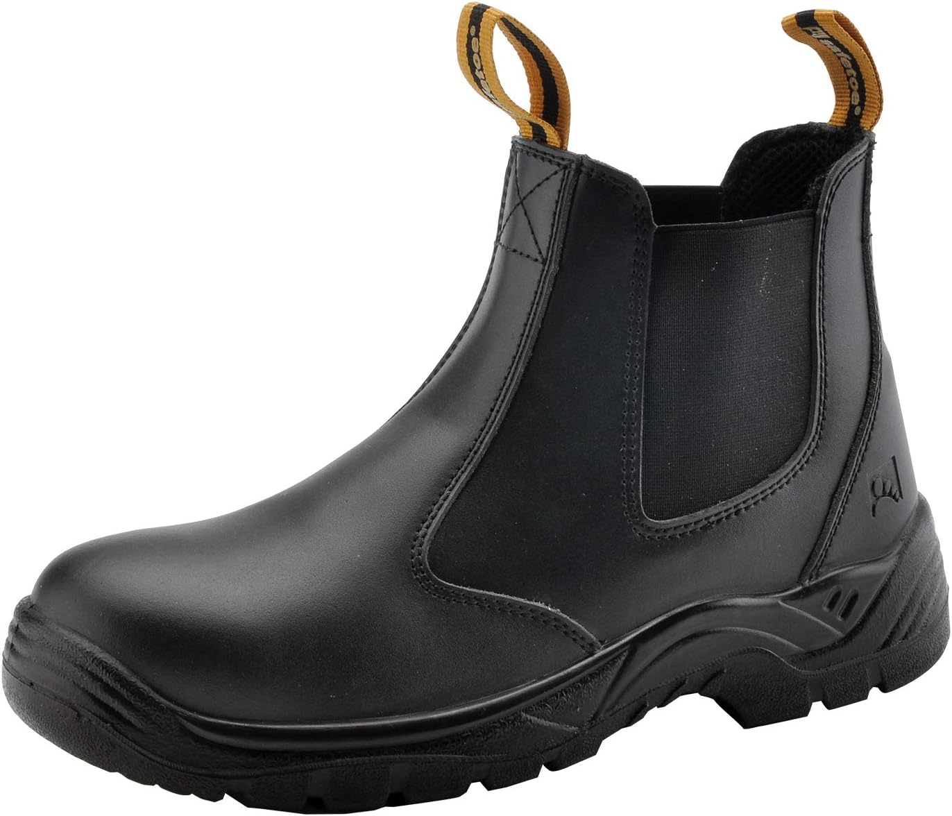Detalle de SAFETOE Water Resistant Safety Work Boots (8025) – CE Certified S3 Steel Toe, Light & Wide Fit, Black
