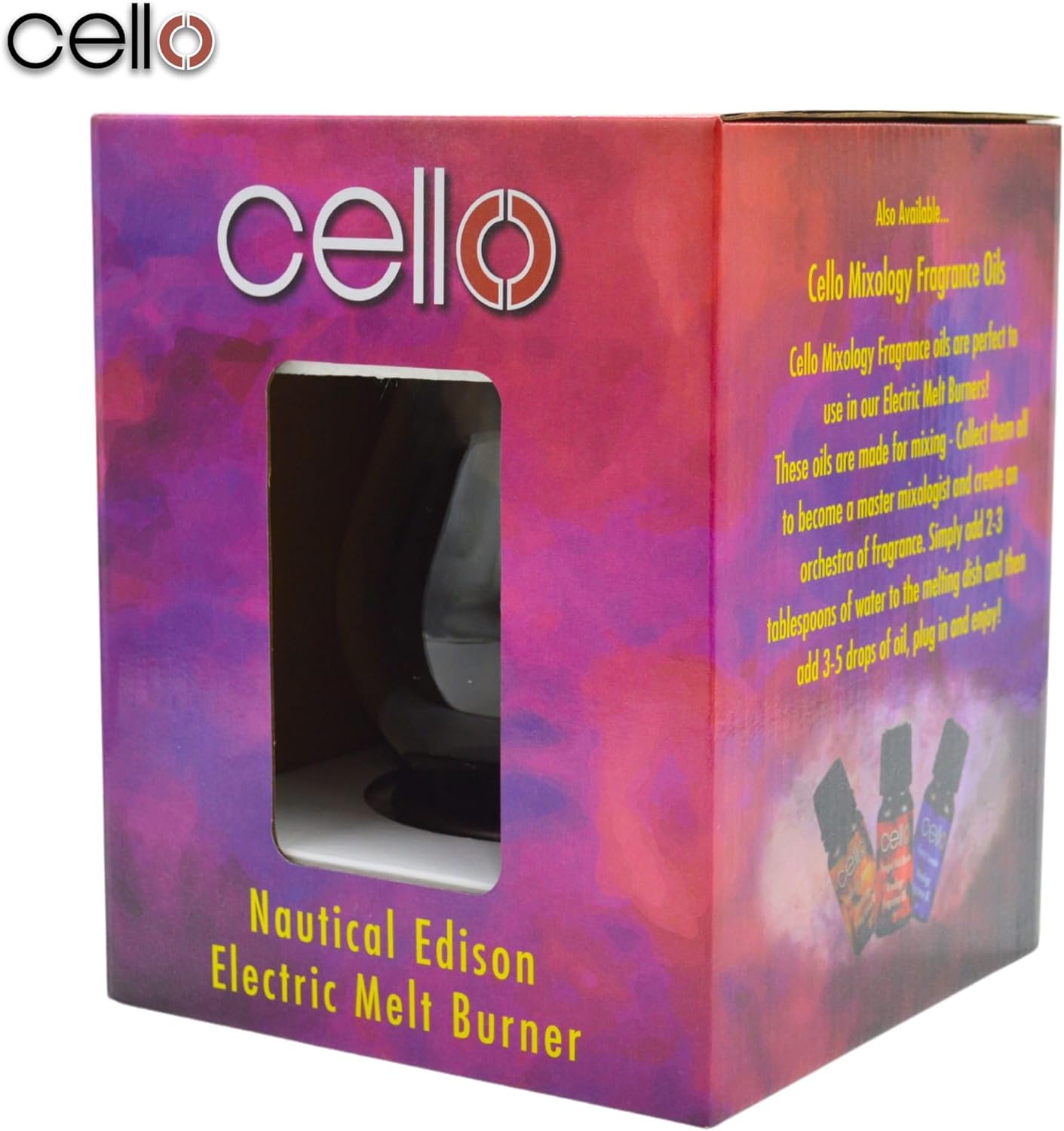 Thumbnail 5 de Cello Nautical Edison Electric Wax Melt Burner (Edison bulb) – rustic electric wax warmer & night light