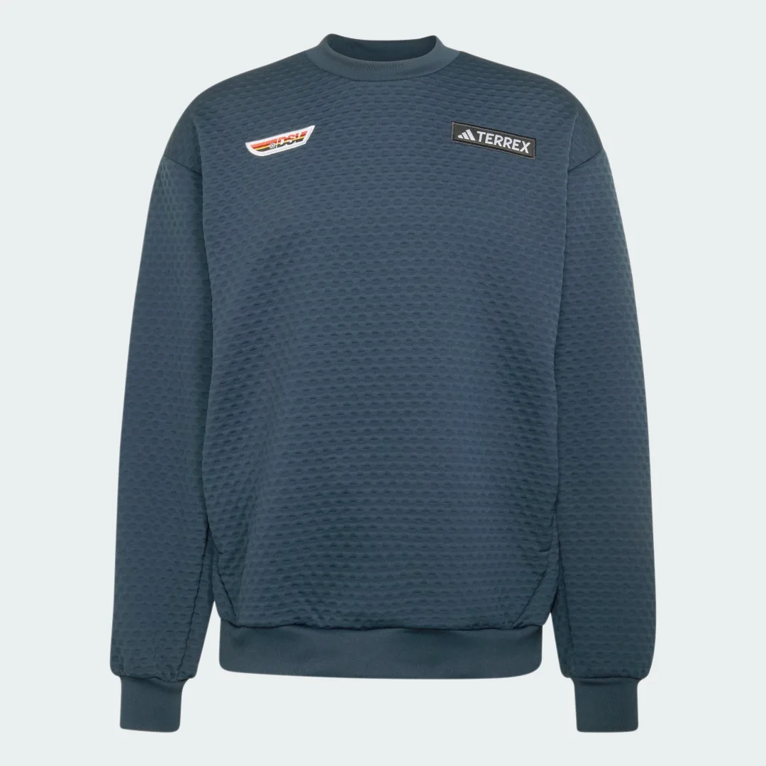 Detalle 2 de Sudadera DSV Biathlon de Adidas: comodidad bien pensada para entrenar y disfrutar del día a día