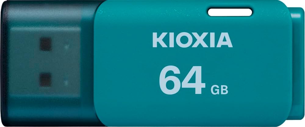 Detalle de KIOXIA KLU202A064GL USBメモリ 64GB USB 2.0・日本製・ライトブルー