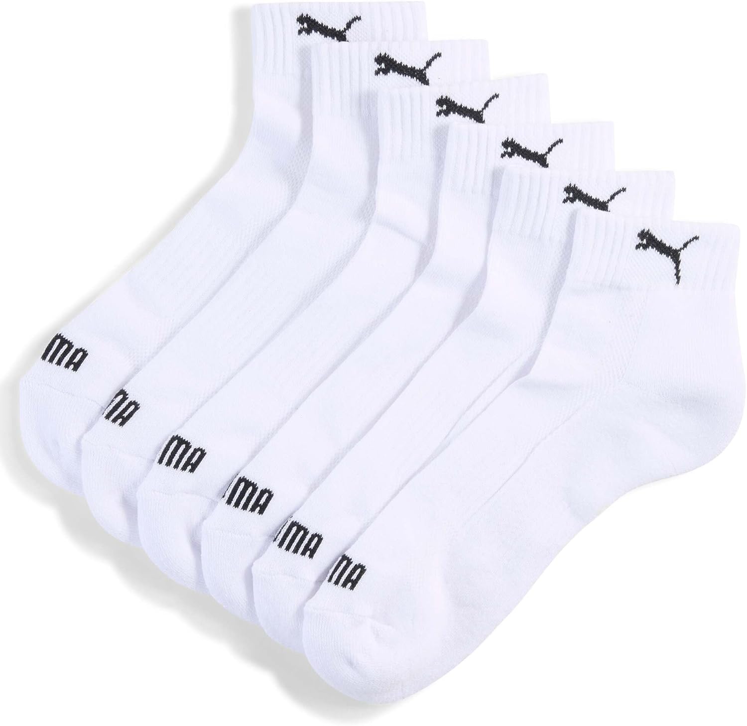 Detalle de PUMA Cushion Quarter 3P: Calzini unisex, comfort quotidiano
