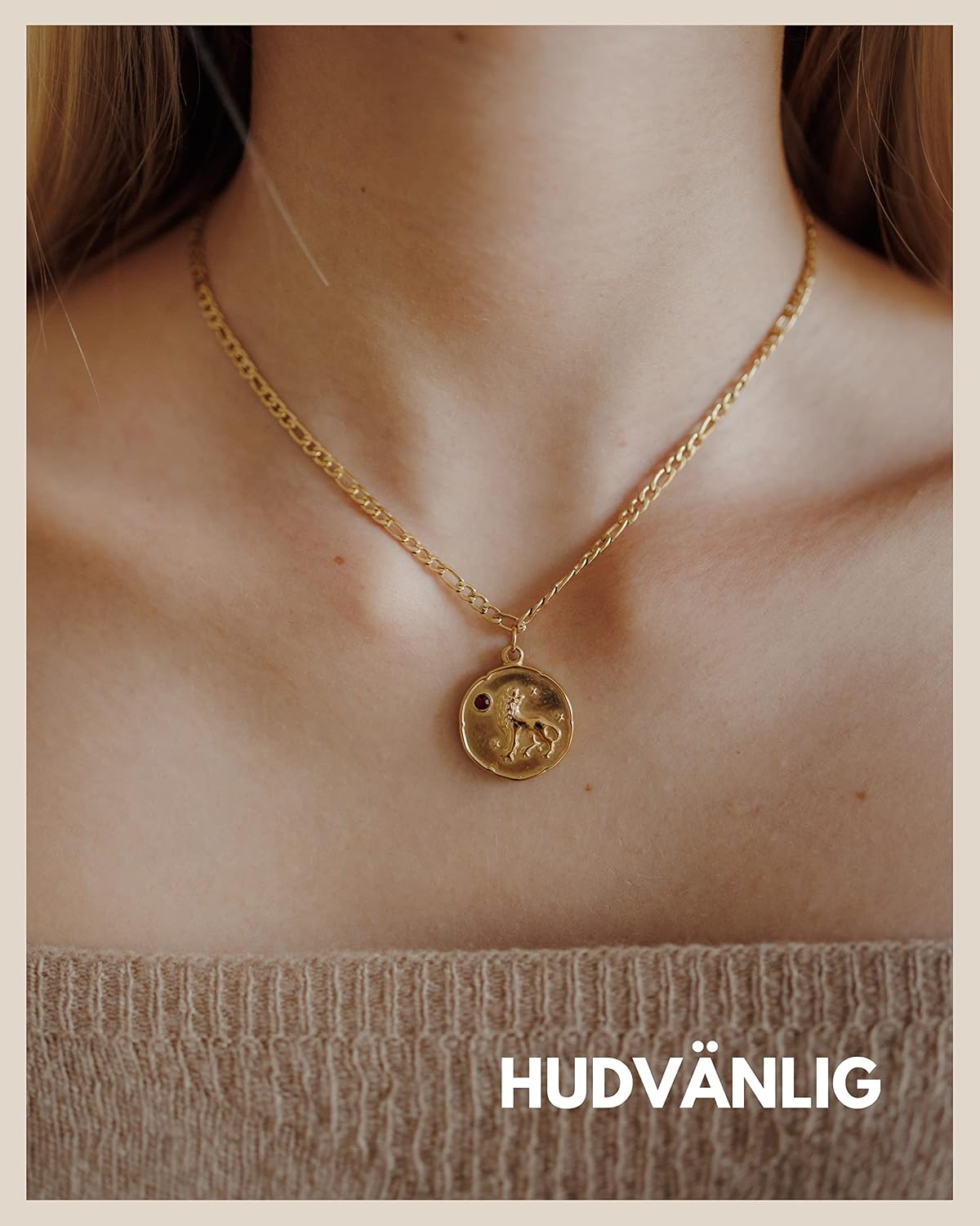 Thumbnail 2 de GOOD.designs Zodiac Chain Gold halsband med födelsesten, 18K guldpläterat