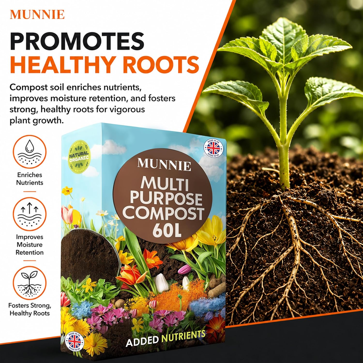 Thumbnail 6 de Munnie 60L Multi-Purpose Compost Soil Bag