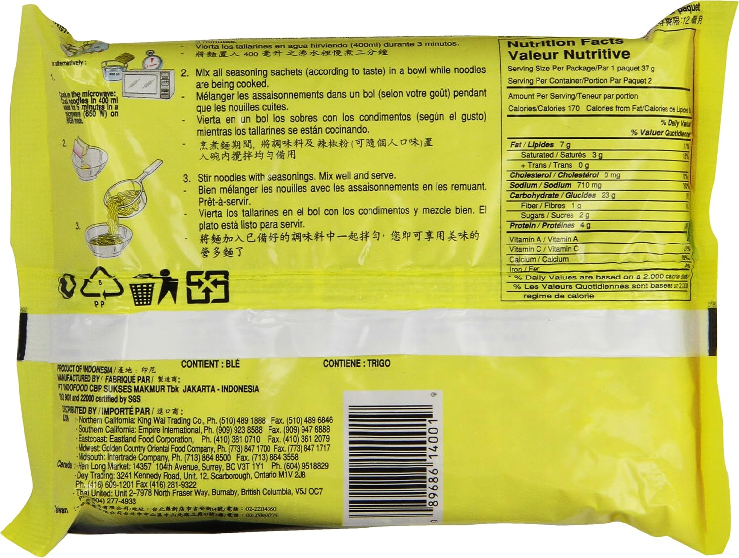 Detalle 2 de Indomie Instant Noodles, 2.65 Ounce