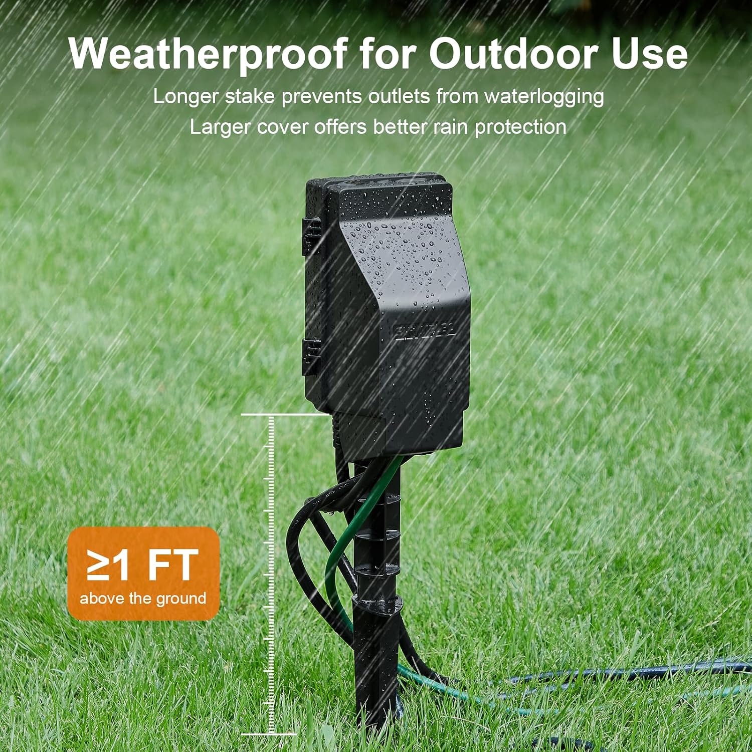 Thumbnail 4 de SURAIELEC Digital-TDA Outdoor Power Stake Timer, 6 Outlets, 7-Day Programming