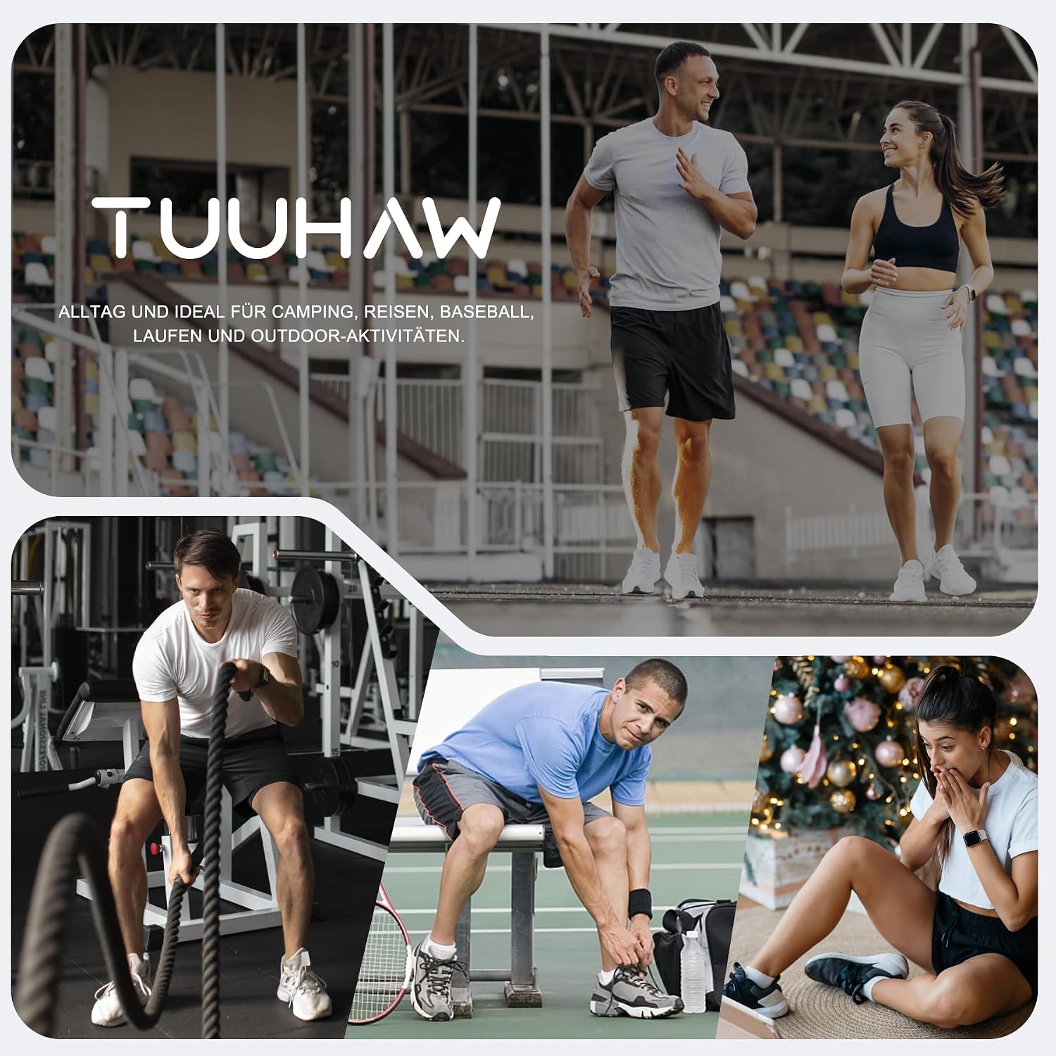 Detalle 2 de TUUHAW Trainer Socks 10 Pairs – Short Ankle, Breathable Cotton for Sports and Everyday Wear
