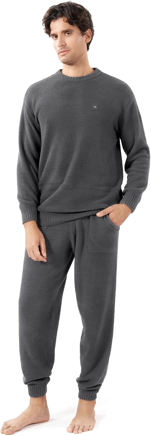 Detalle de DAVID ARCHY Mens Pajamas Set Ultra-Soft Fleece 1️⃣