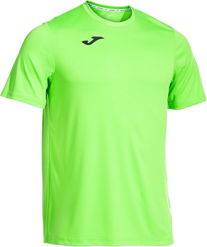 Detalle de Joma Combi Camiseta Deportiva Hombre Transpirable 🏃♂️ Verde Flúor