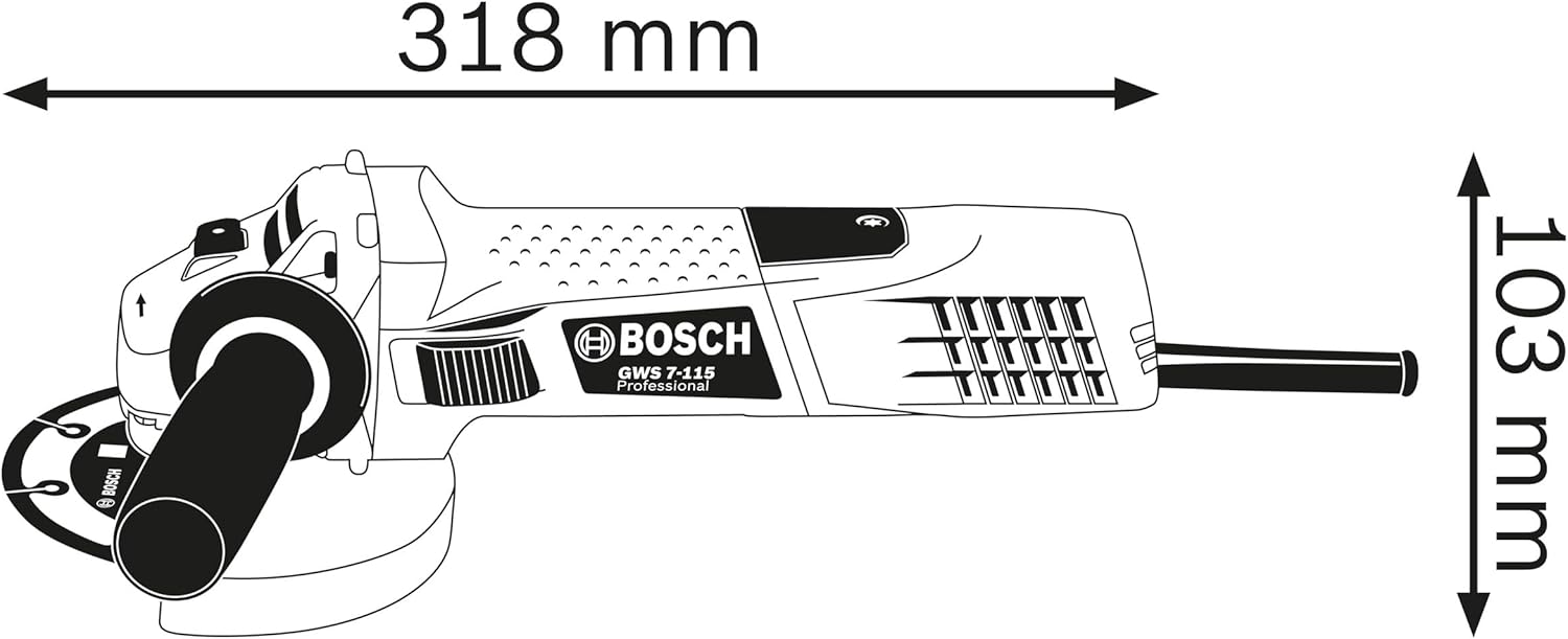 Thumbnail 1 de Bosch Professional GWS 7-115 E: smerigliatrice angolare da 720 W, ergonomica e versatile