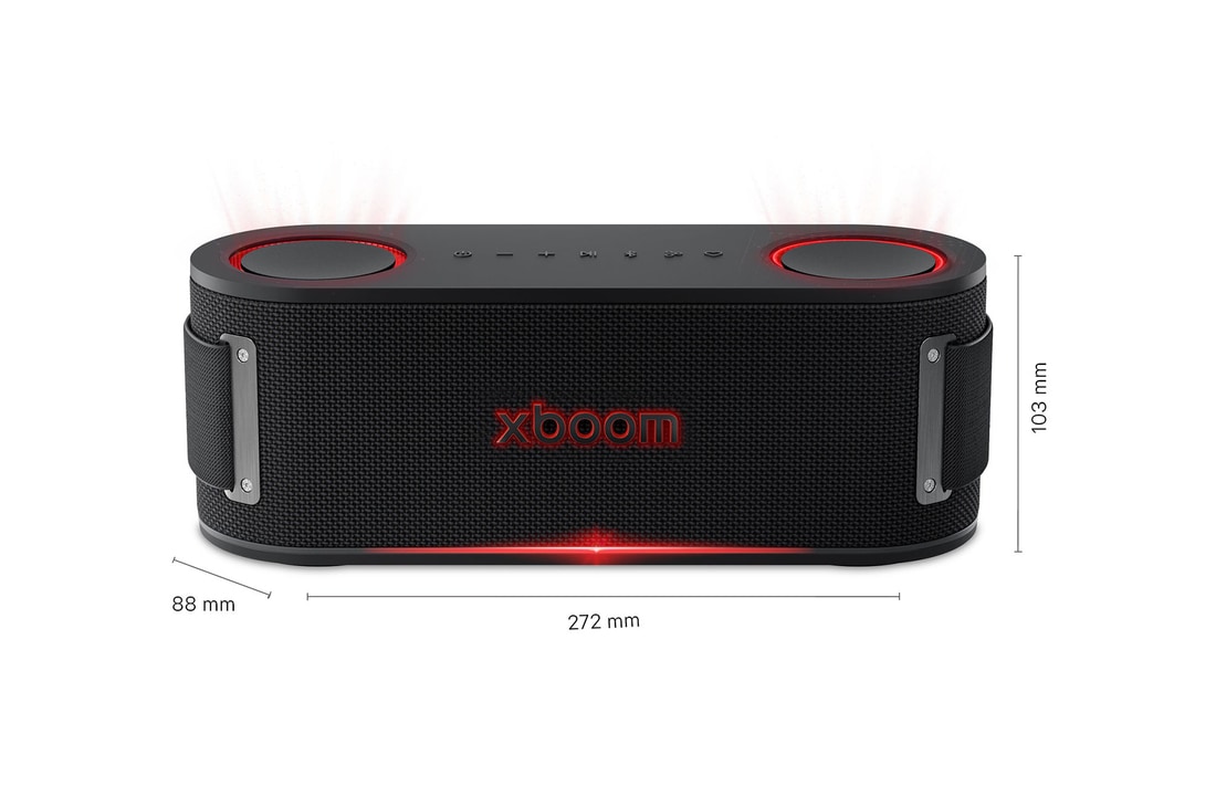 Detalle 2 de LG xboom Bounce Altavoz Bluetooth con radiadores ascendentes