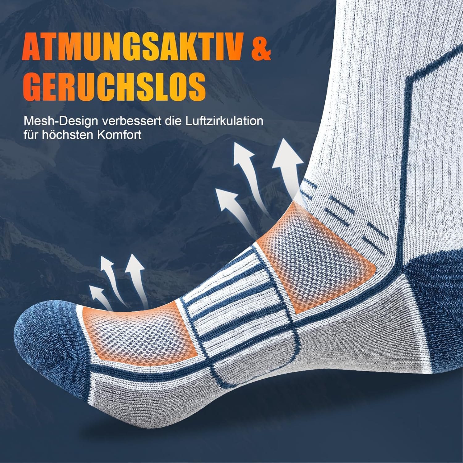 Thumbnail 5 de Circorld Wandersocken Atmungsaktive Sportsocken