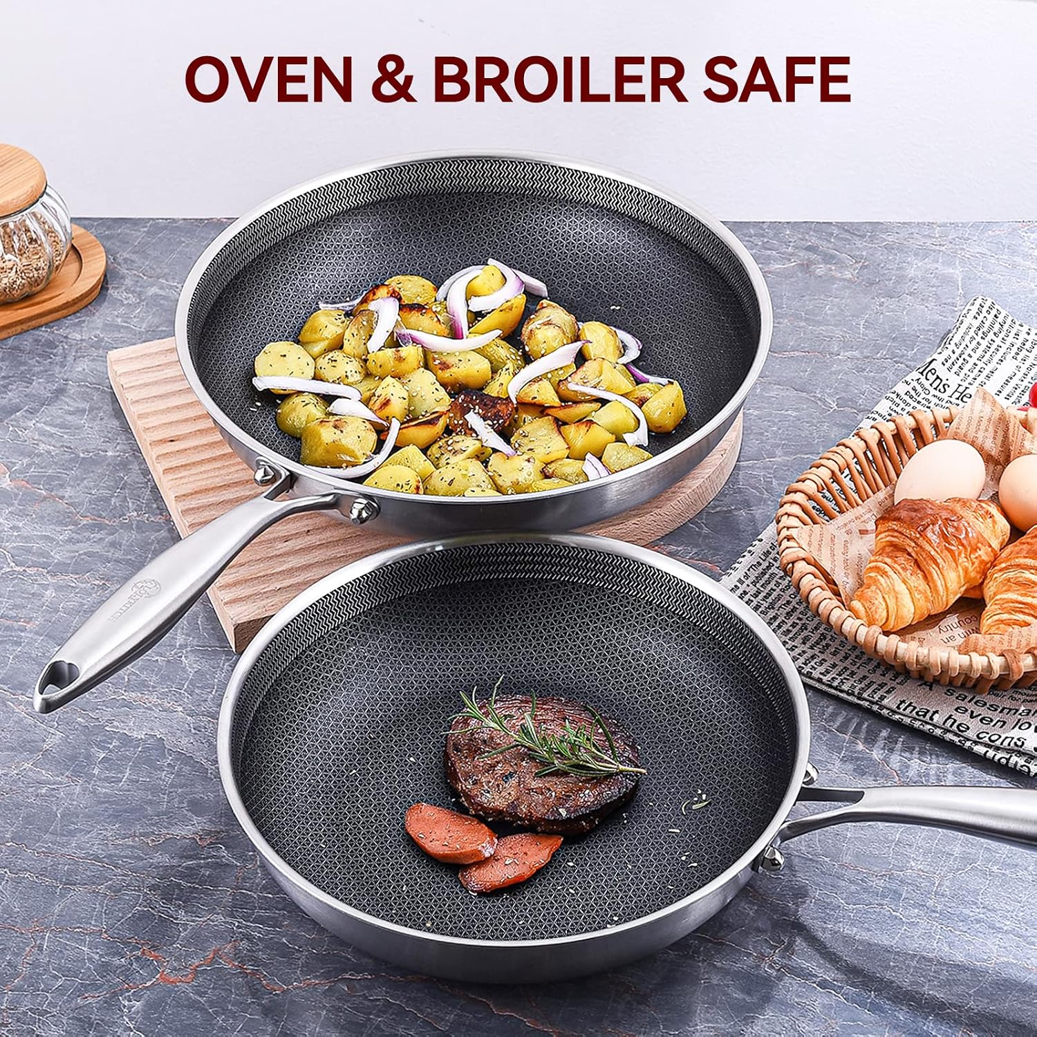Thumbnail 4 de LOLYKITCH 10-Piece Hybrid Tri-ply Cookware Set