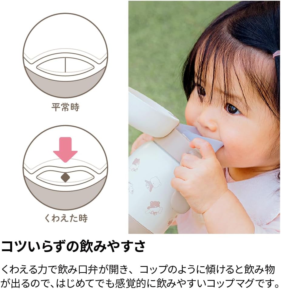 Detalle de リッチェル トライ のみやすい保冷コップマグR 300 くま|真空断熱・8カ月頃から
