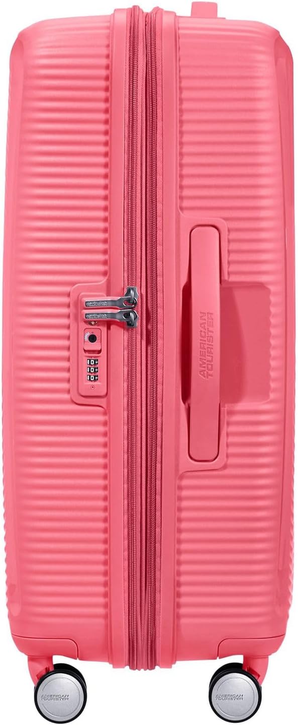 Thumbnail 1 de American Tourister Soundbox Trolley M Espandibile – Valigia 67 cm, Rosa Sun Kissed Coral, 71.5/81 L