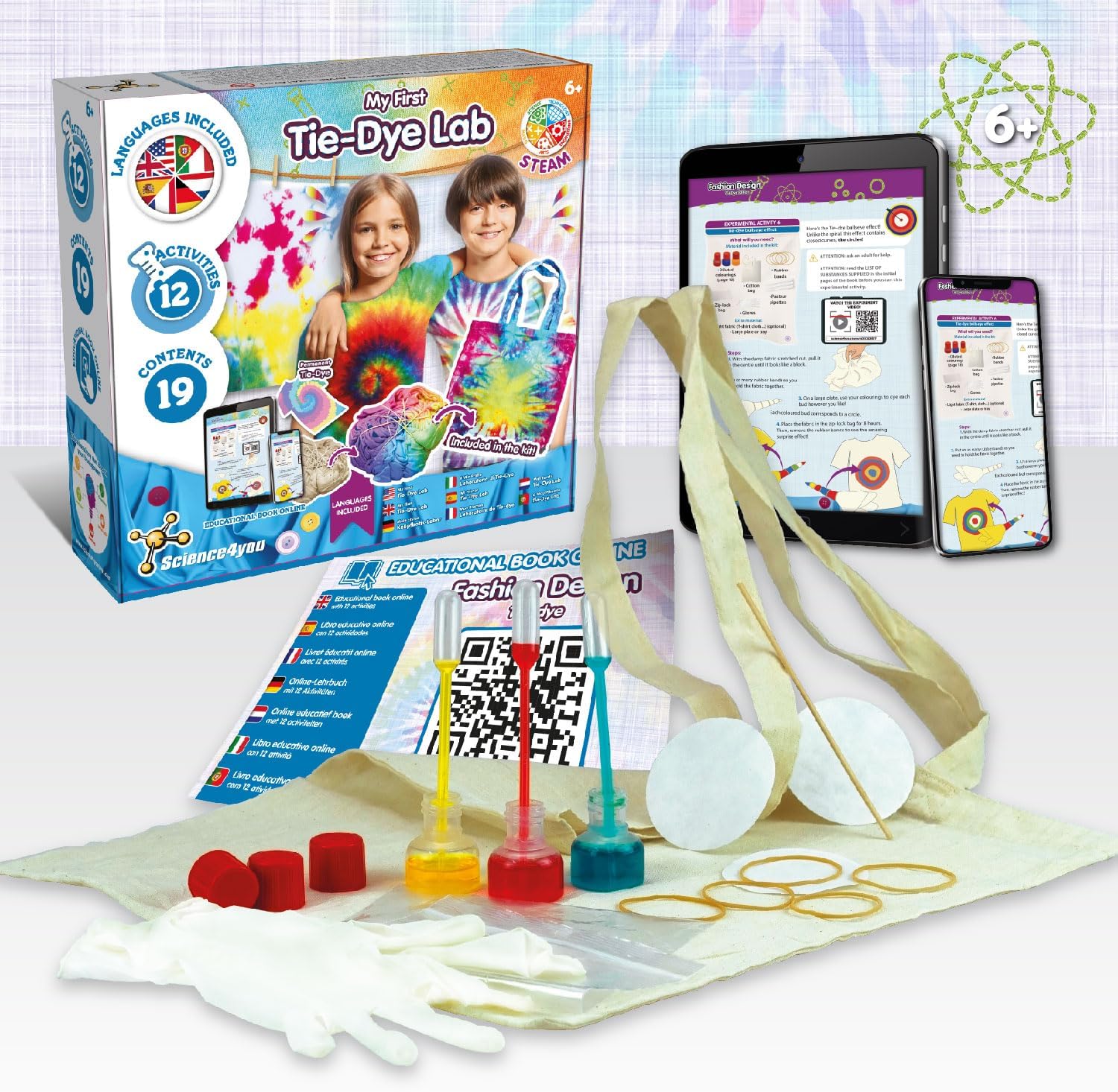Thumbnail 1 de Science4you Mi Primer Laboratorio de Tie-Dye 🎨 Kit Educativo para Niños