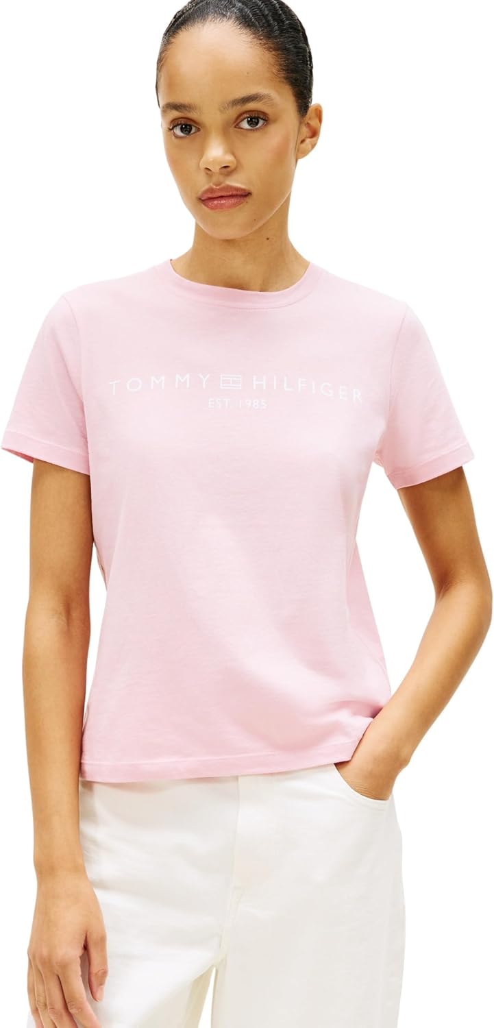 Thumbnail 6 de Tommy Hilfiger T-Shirt manches courtes femme col ras-du-cou logo