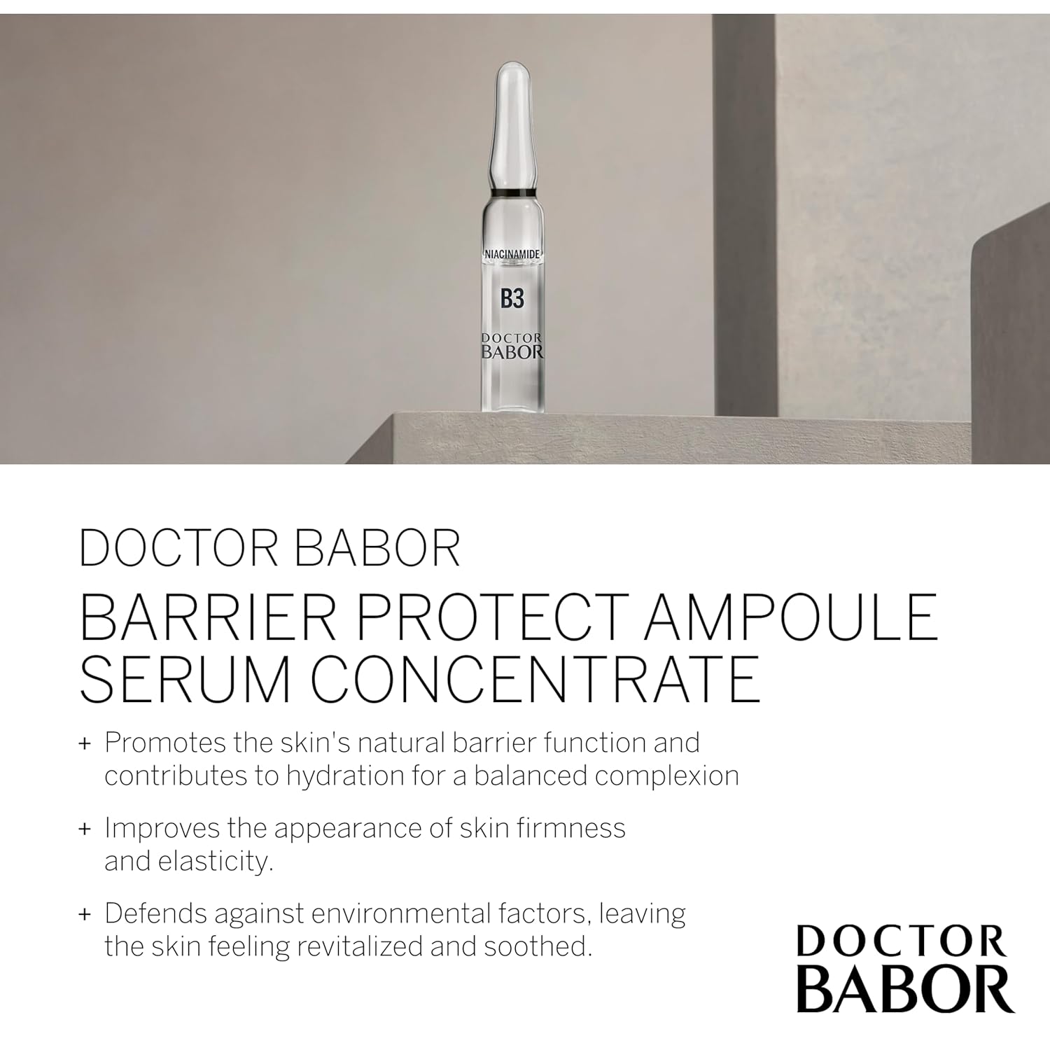 Thumbnail 1 de DOCTOR BABOR Barrier Protect Ampullen Serum mit Ceramide & Niacinamide (7x2 ml) – Ampullenkur für trockene, gestresste Haut