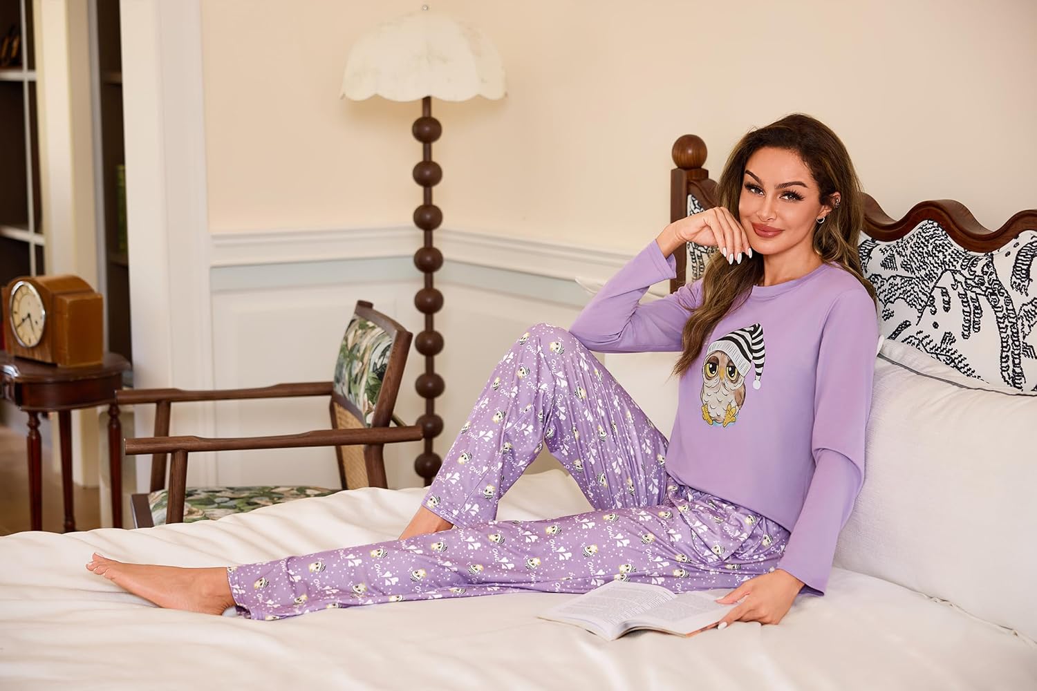 Thumbnail 4 de Demegimi Pijama Mujer algodón estampado búho S-XXL