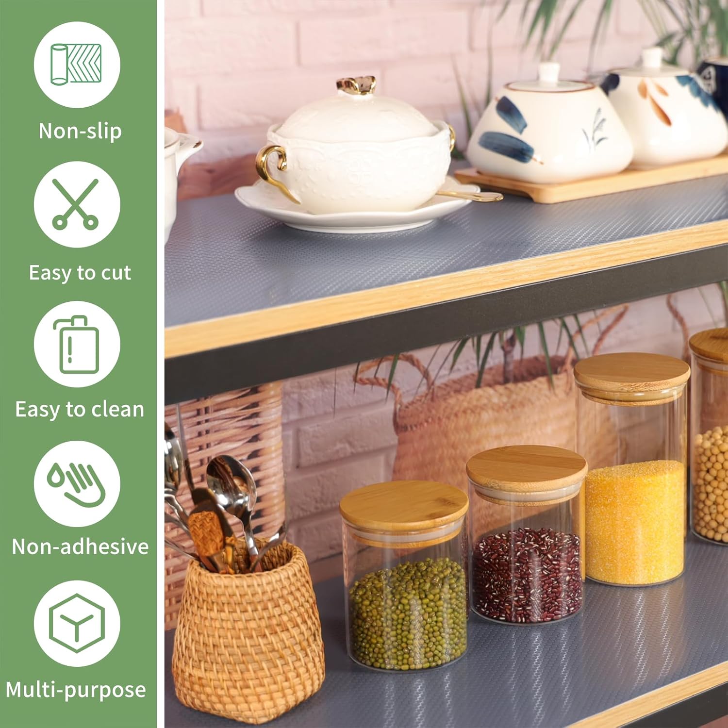 Thumbnail 4 de wohomuke Shelf Liners 50cm x 6m