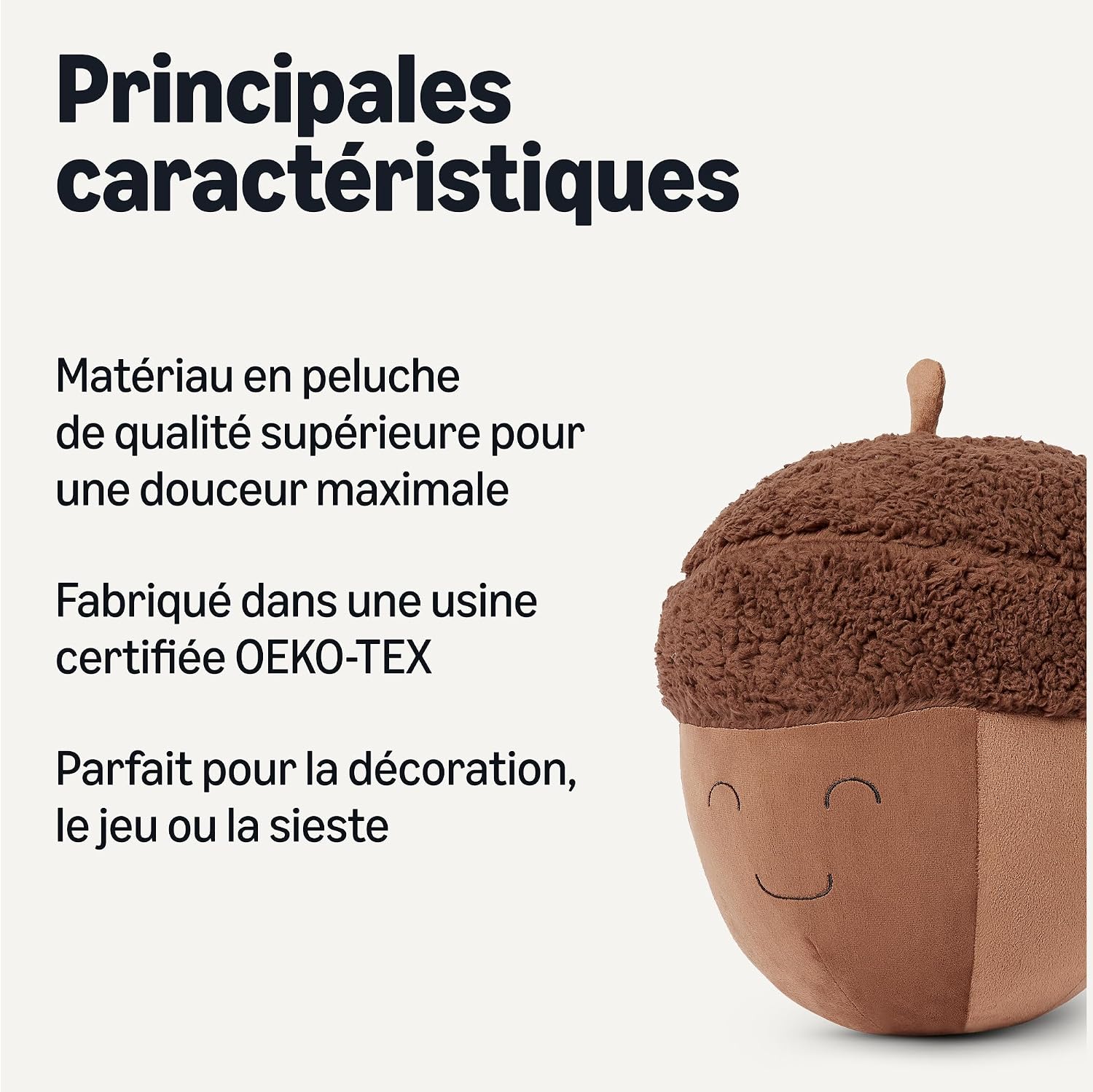 Detalle 2 de Amazon Basics Coussin gland peluche