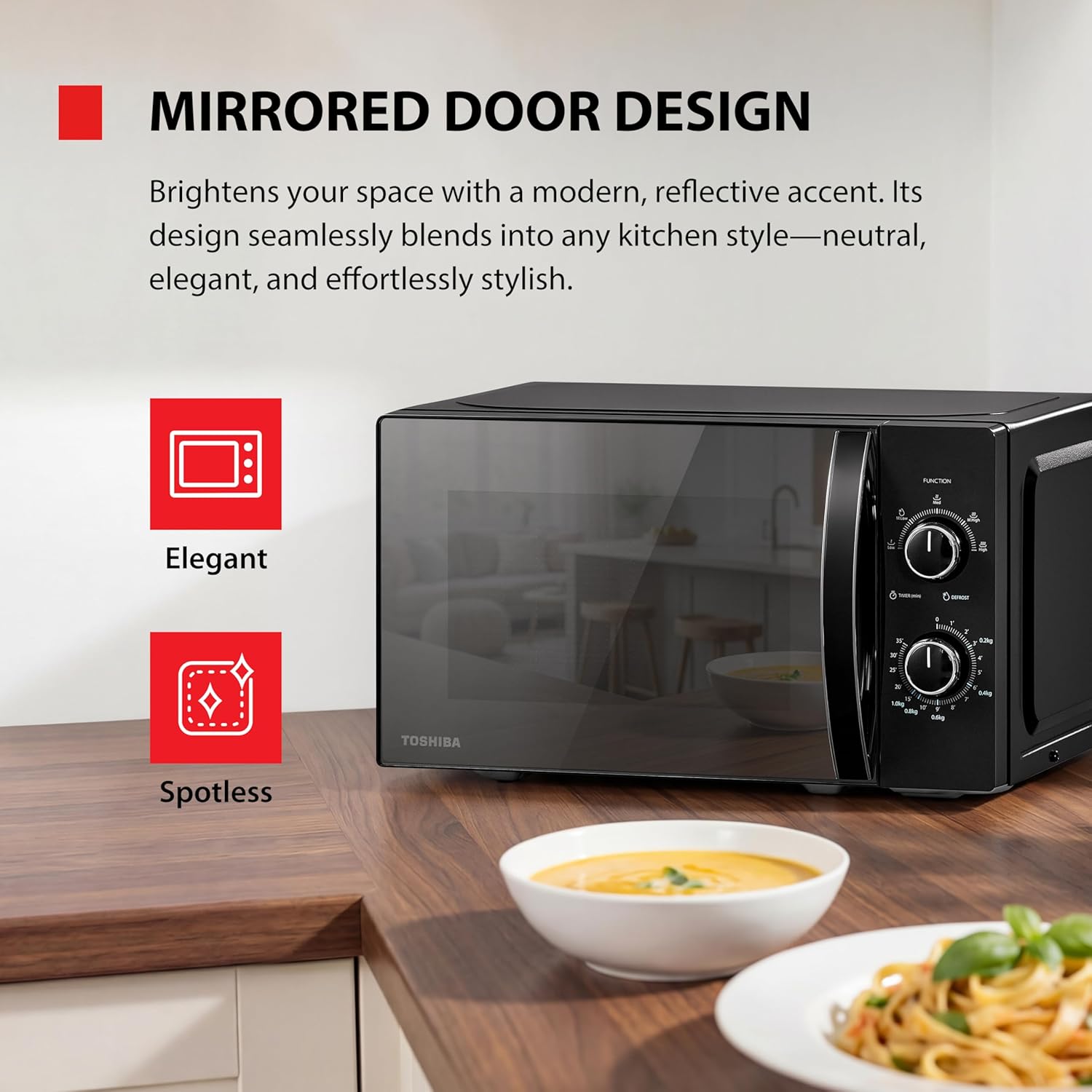 Detalle 2 de TOSHIBA MW2-MM20PF 20L 700W Microwave