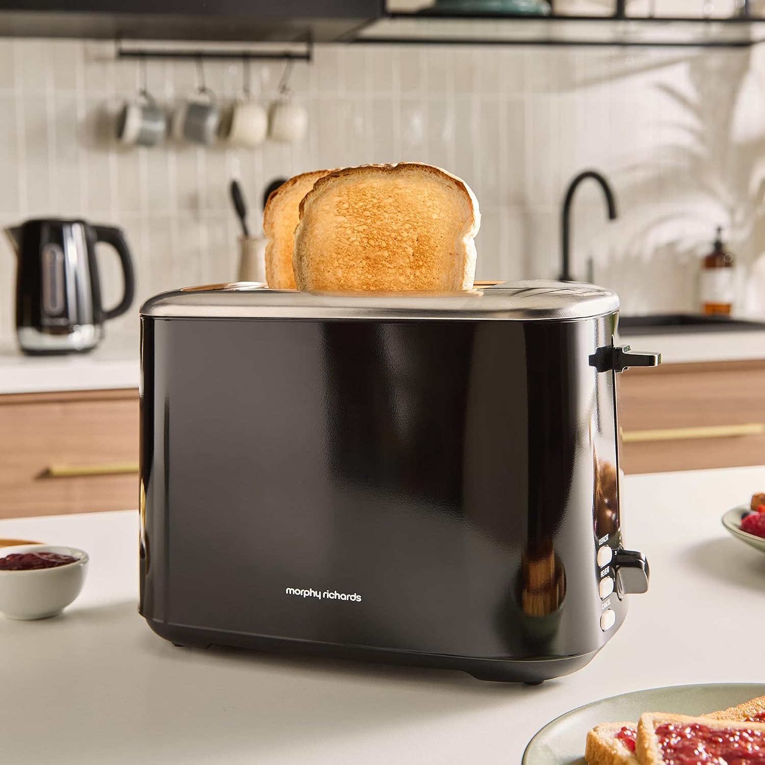 Thumbnail 1 de Morphy Richards Equip 2 Slice Toaster (800W) – Defrost & Reheat with Variable Width Slots