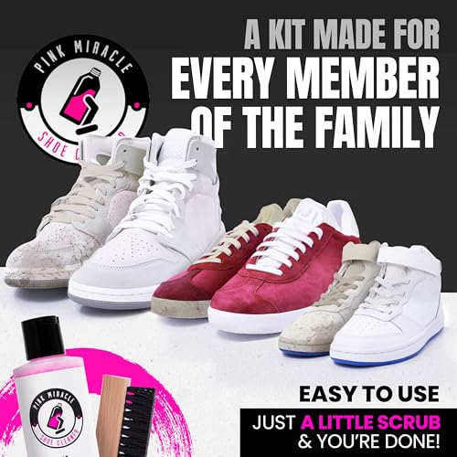 Thumbnail 5 de Pink Miracle Shoe Cleaner Kit Bottle 8 Oz: All‑In‑One Cleaning & Conditioning for Sneakers