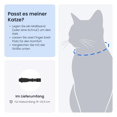Detalle de Tractive Smarter Katzen GPS Tracker Mini Modell 2026 – Live-Ortung, Gesundheitsdaten und integriertes Halsband