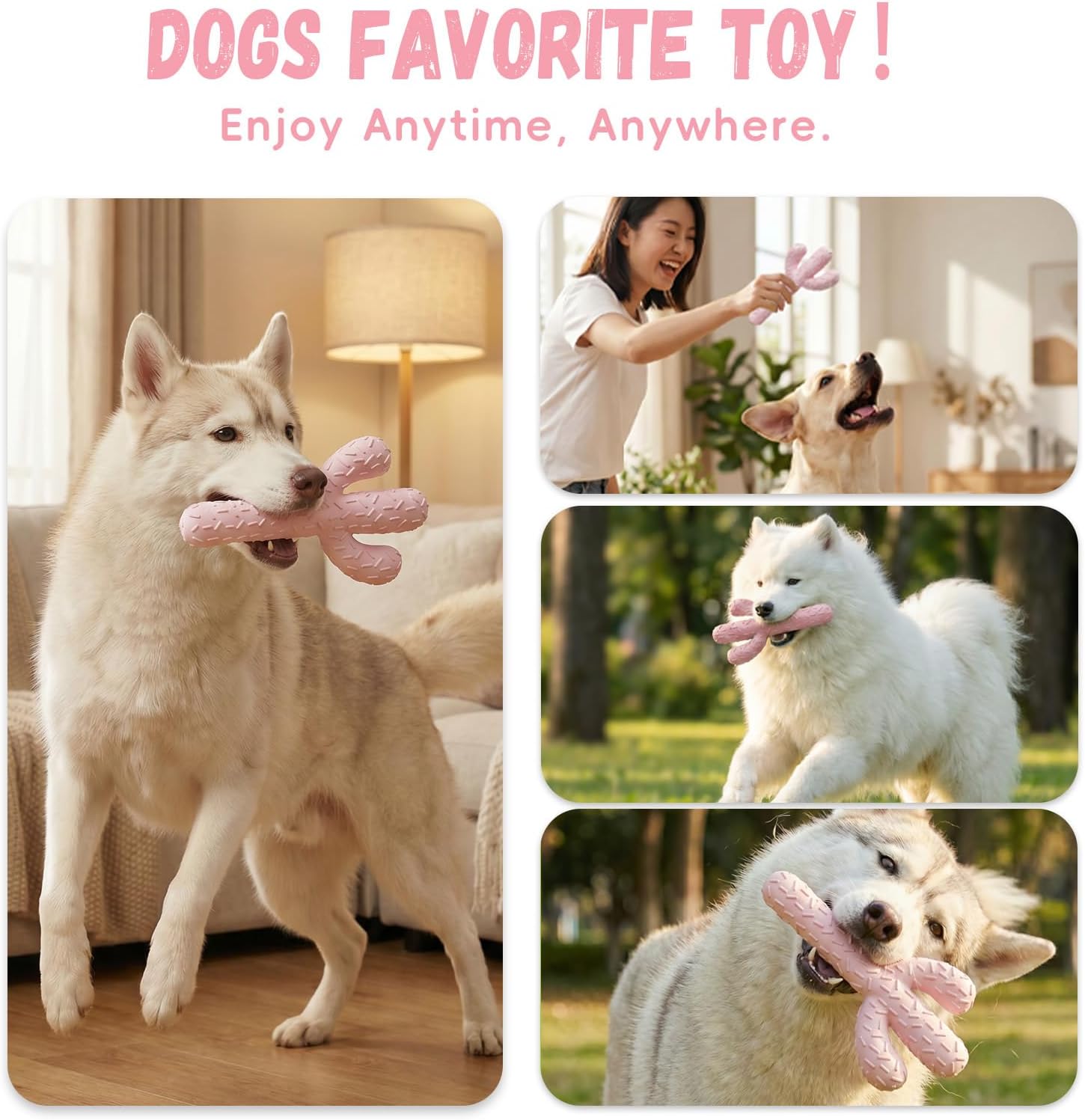 Thumbnail 4 de MewaJump Dog Chew Toy, Natural Rubber