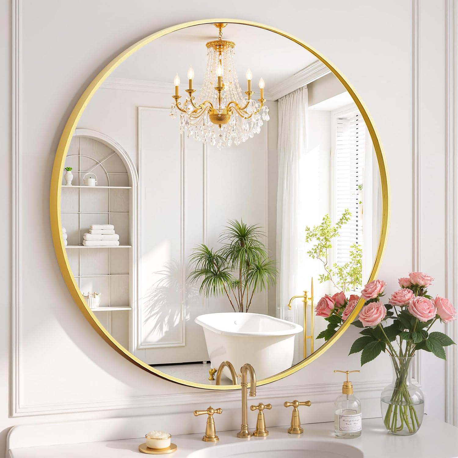 Detalle de Round Wall Mirror 24-Inch