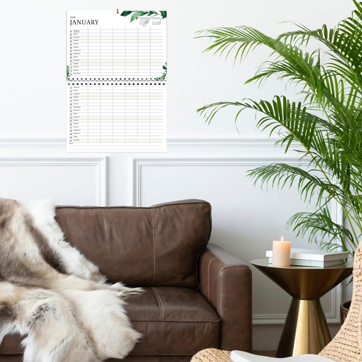 Thumbnail 4 de Family Calendar 2026 UK Family Planner – 18 Month to View Wall Calendar