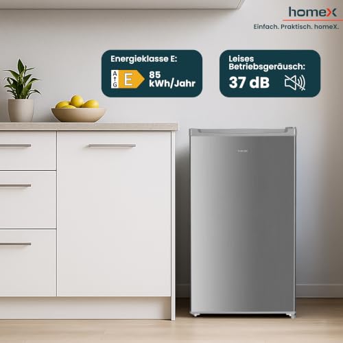 Detalle de homeX CS0881-S Kühlschrank ohne Gefrierfach 90L – kompakt, leise und flexibel
