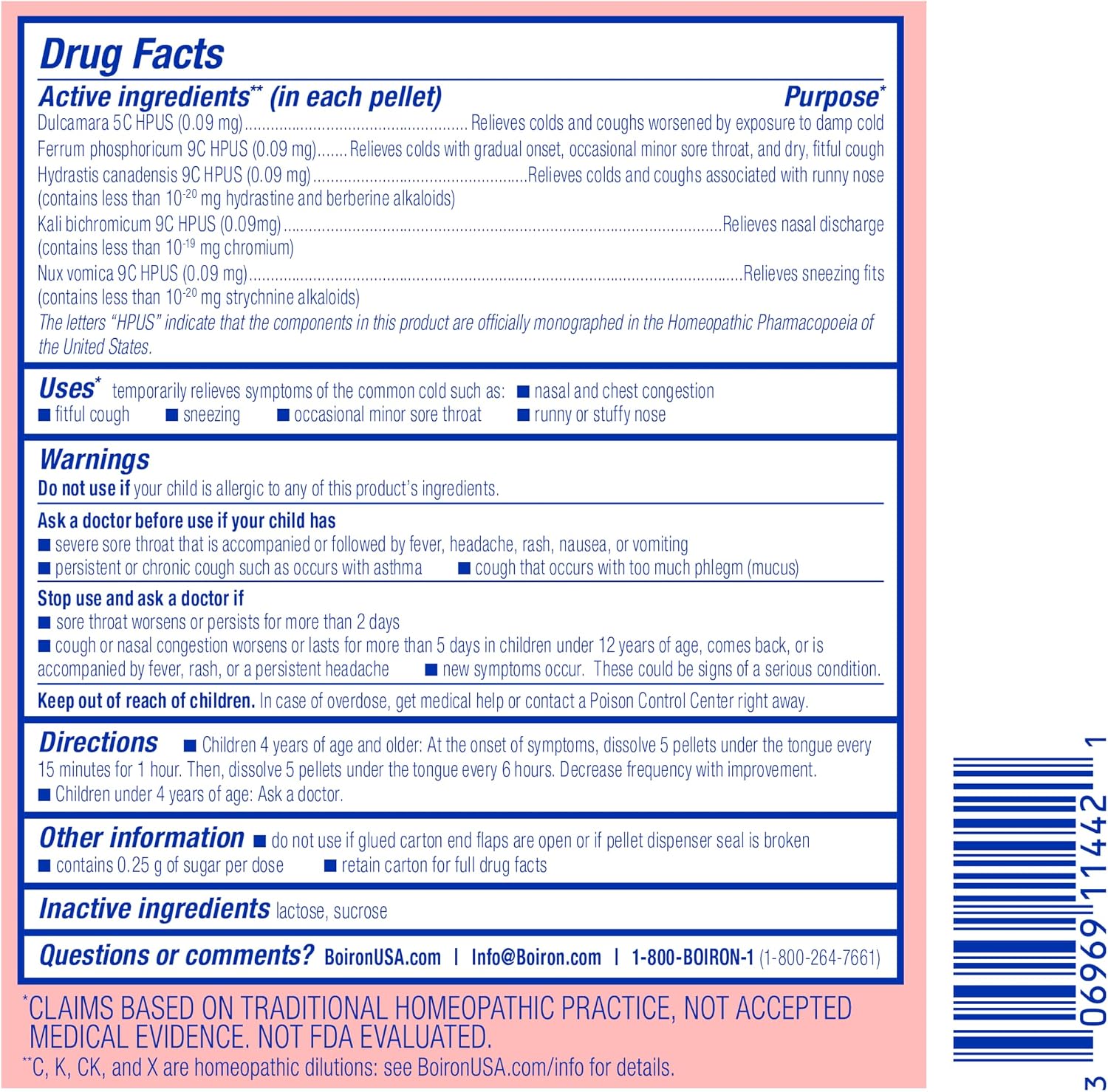Thumbnail 6 de Boiron Kids' Cold and Cough Pellets, 160 Pellets