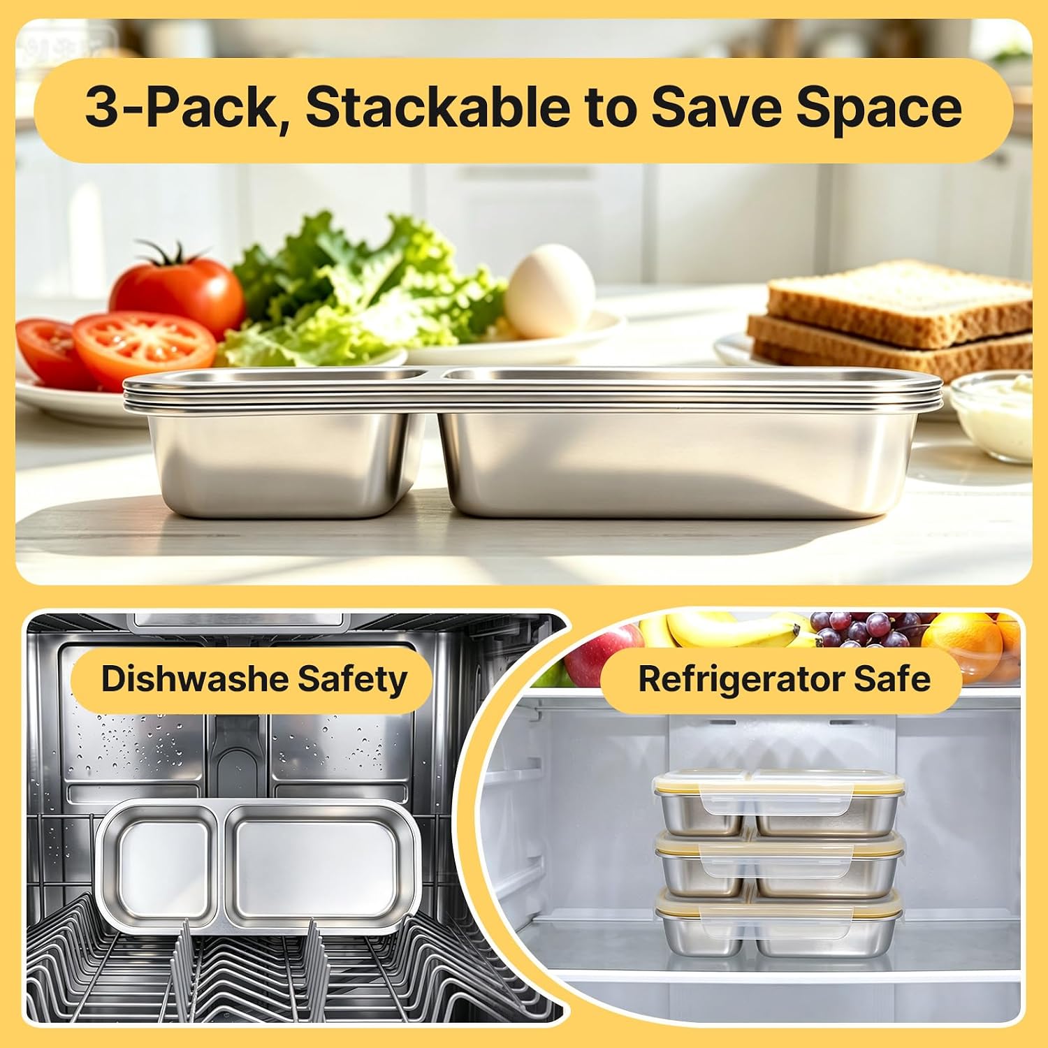 Thumbnail 4 de HestiaSnax Stainless Steel Snack Containers