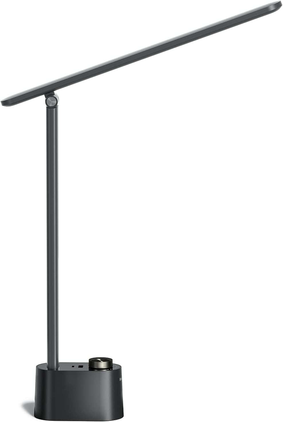 Detalle de Honeywell HWT-H01 LED Desk Lamp, Foldable, Dimmable, Black with USB Ports