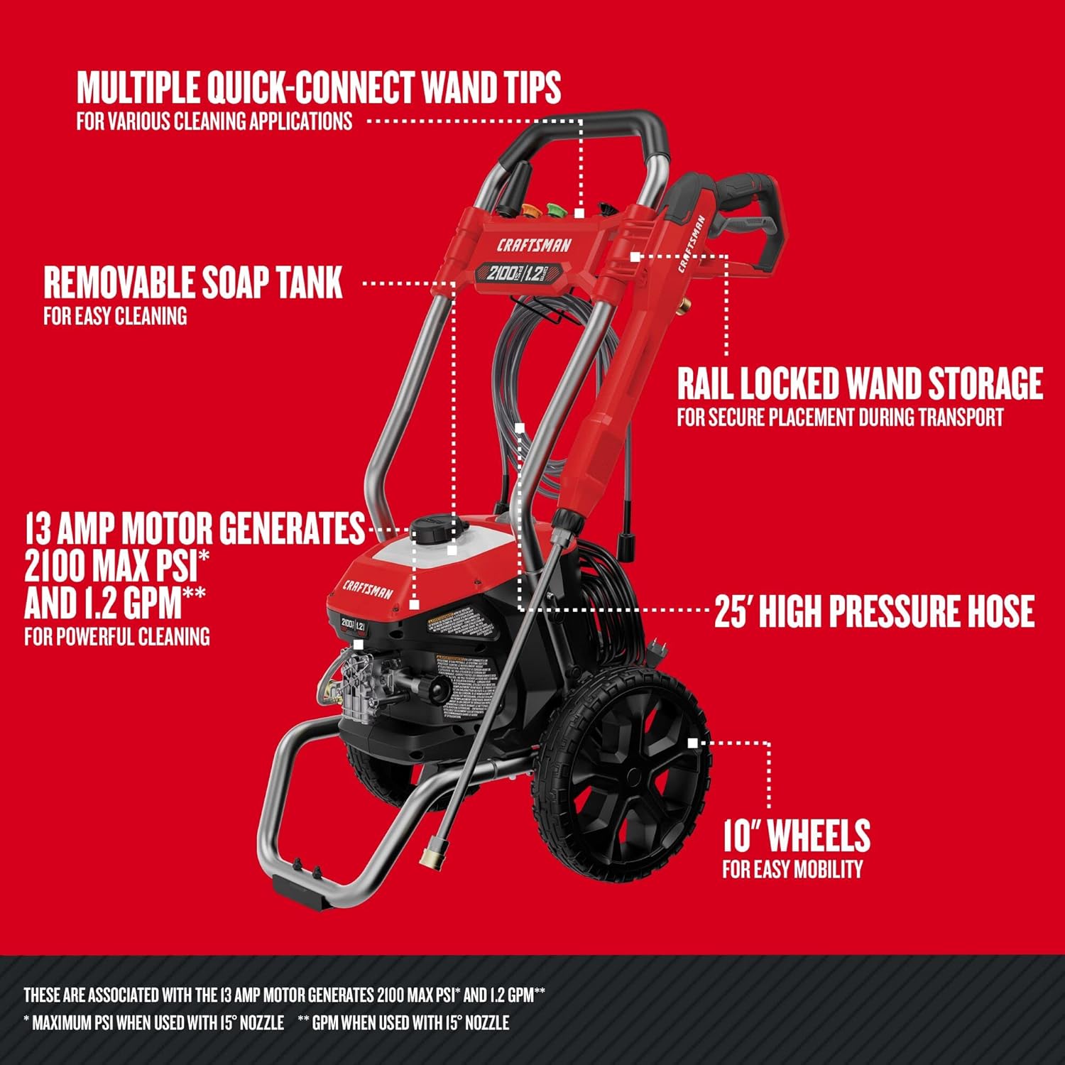 Thumbnail 1 de CRAFTSMAN CMEPW2100 2100-PSI Electric Pressure Washer