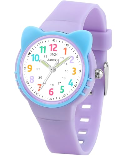Imagen de Juboos Kinderuhr Lernuhr – Wasserfest, Lila, ab 5 bis 15 Jahren en OfertitasTOP