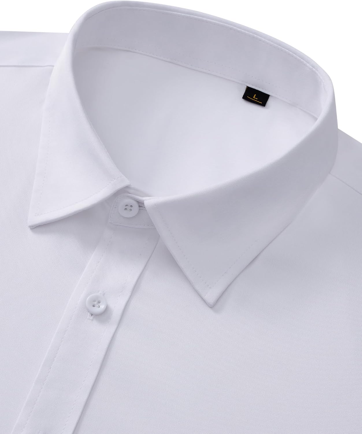 Detalle de Mens Wrinkle-Free Dress Shirt Long Sleeve Stretch Flex Button-Down Shirt, Regular Fit