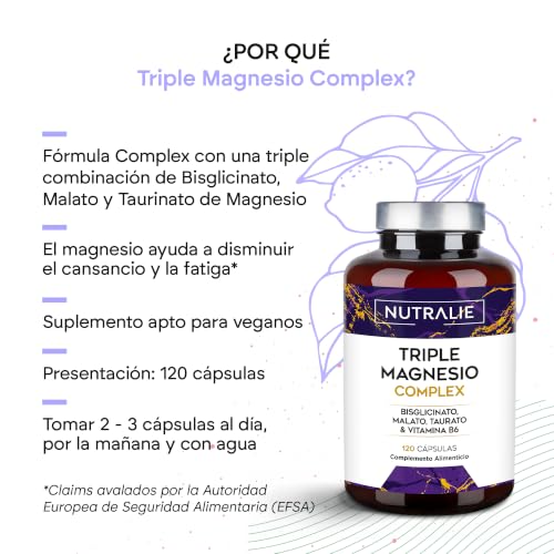 Detalle de Triple Magnesio Complex Bisglicinato + Malato + Taurato de Nutralie