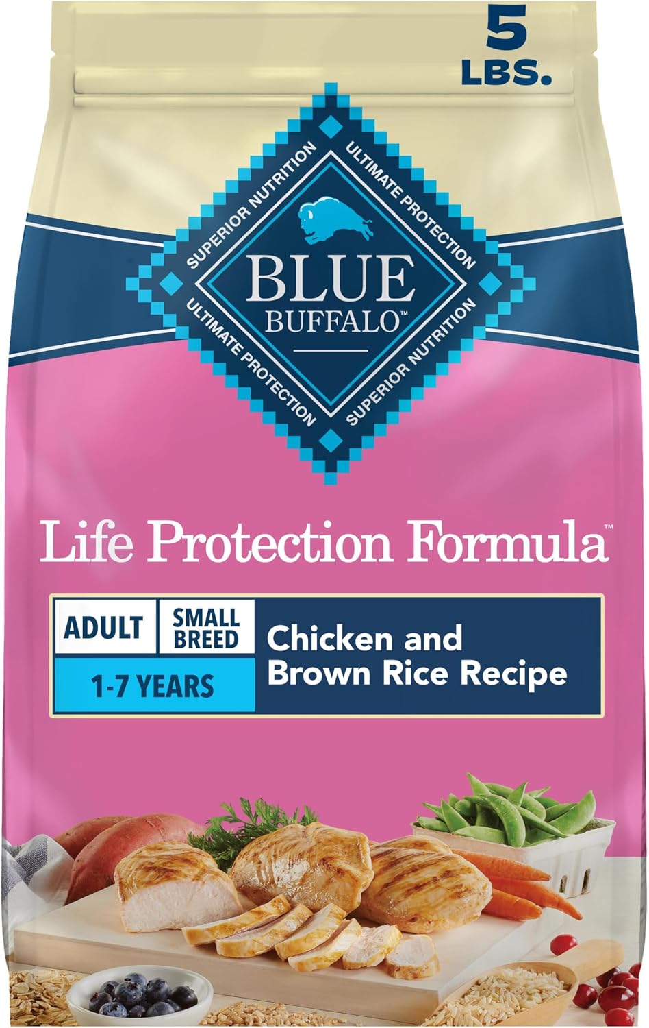 Detalle de Blue Buffalo Life Protection Formula Chicken Small Breed Dry Dog Food, 5 lb