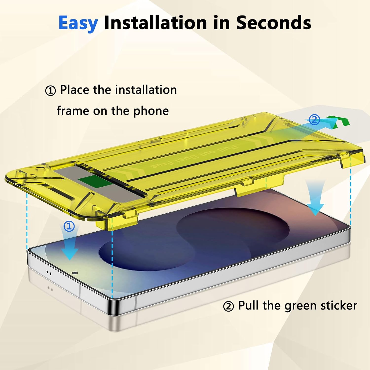 Detalle de Fotbor Samsung Galaxy S25 Ultra Privacy Screen Protector, 9H+ Tempered Glass, 2-Pack