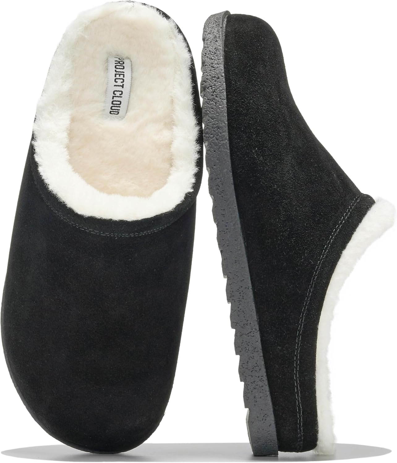Detalle de Project Cloud REESE Genuine Suede Clogs for Women with Leather Lining