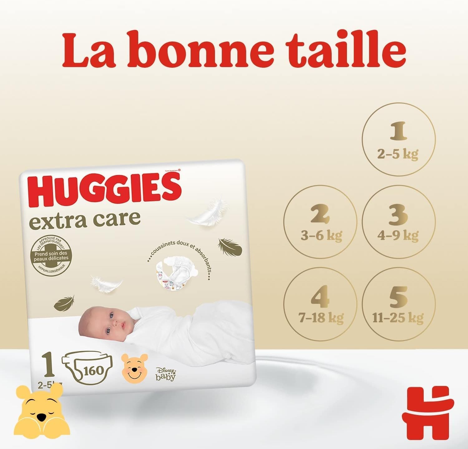 Thumbnail 6 de HUGGIES Extra Care Couches Bébé Taille 4 (8–16 kg) – Pack 76 | douceur et protection pour la peau délicate