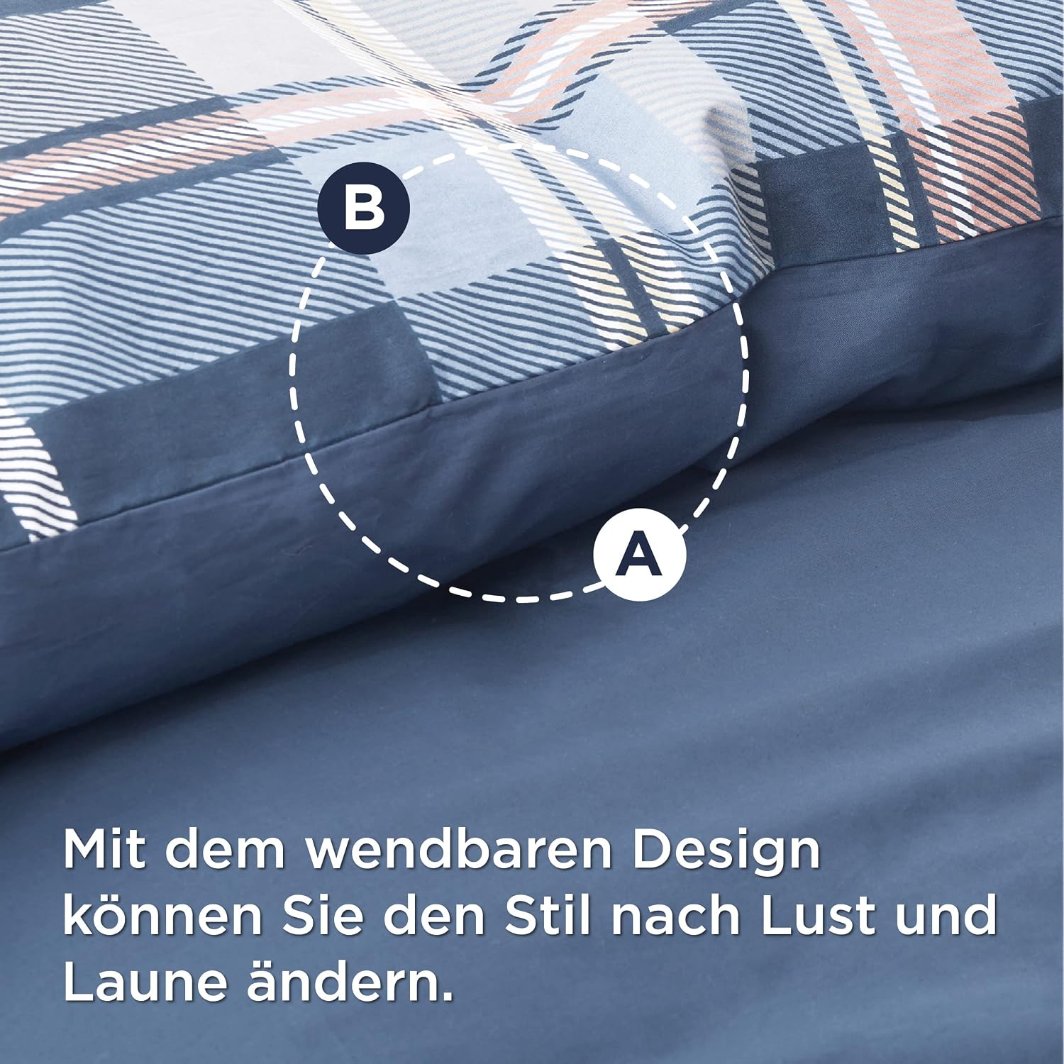 Detalle 2 de BEDSURE Bettwäsche 135x200 Baumwolle