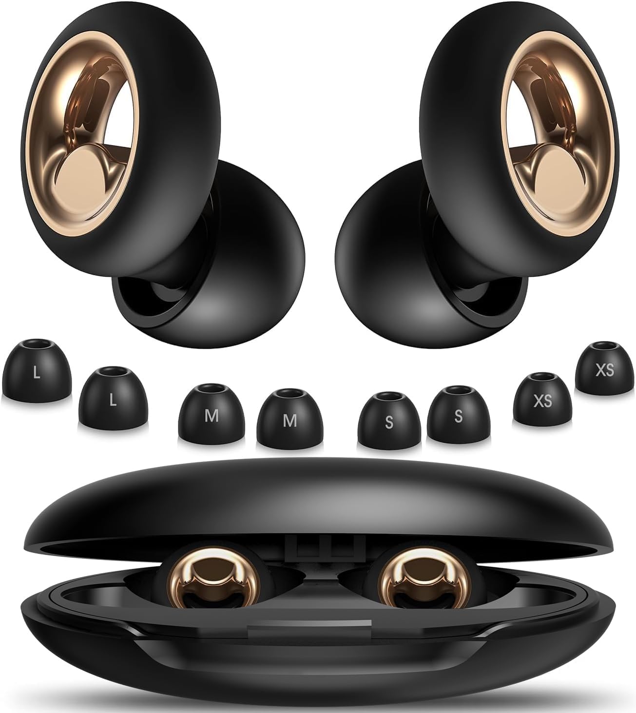 Detalle de Bisswell SilentPro 2 Ear Plugs for Sleep – 45dB Noise Cancelling, Soft Silicone, Reusable, 4 Sizes